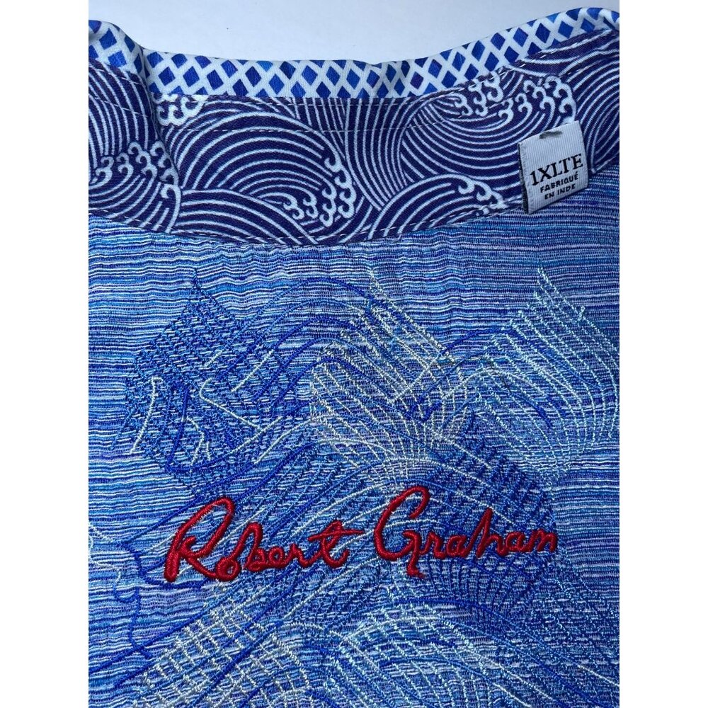 Robert Graham Patterned Long Sleeve Collared Shirt - image 4